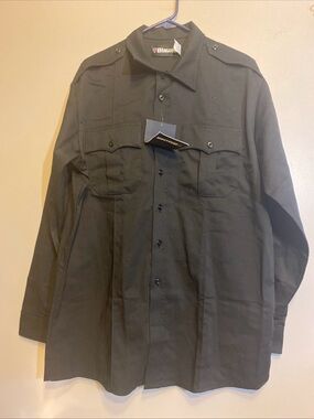 NEW BLAUER MENS STREETGEAR LONG SLEEVE SHIRT 8703X  Black‎ Sz L